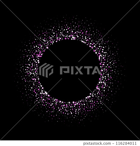 Pink gold flash flies in a circle in a glowing ring, shiny rotation effect with sparks. eps 10 116284011