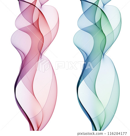 Set of abstract colored waves. Vector background. Design element. eps 10 116284177