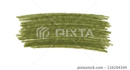 Green Wax Crayon Strokes Isolated on White. Hand Drawn Pastel Chalk Stripes Background. Green Wax Crayon Strokes Isolated on White. Hand Drawn Pastel Chalk Stripes Background. 116284394