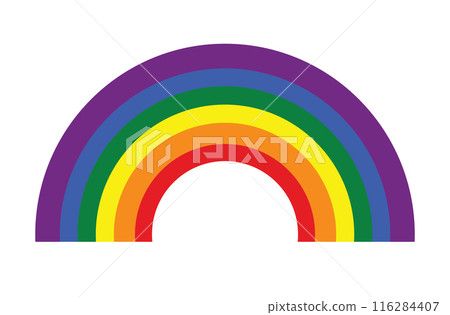 LGBT flag, rainbow color love symbol, pride month in June, vector illustration. LGBT flag, rainbow color love symbol, pride month in June, vector illustration. 116284407