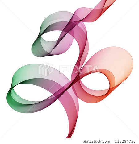 colorful abstract wave. yellow and green lines. vector background. eps 10 116284733