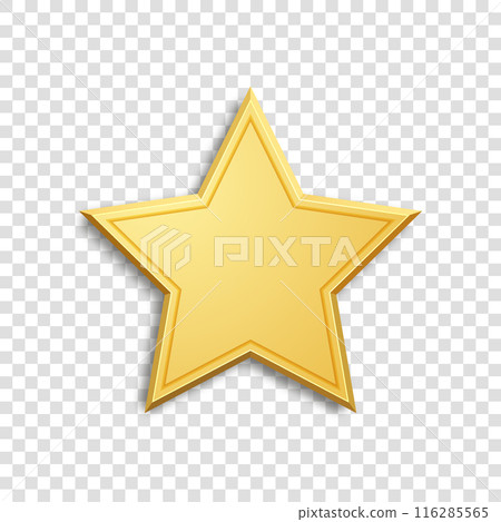 Golden Star. Luxury design element. 116285565