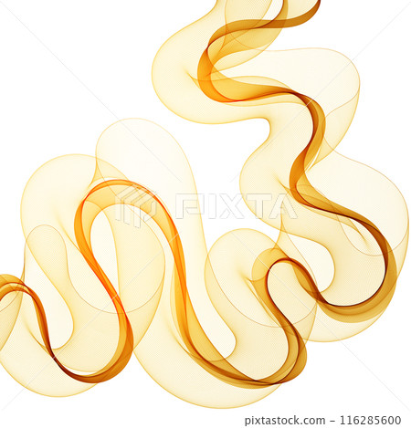 colorful abstract wave. yellow lines. vector background. eps 10 116285600