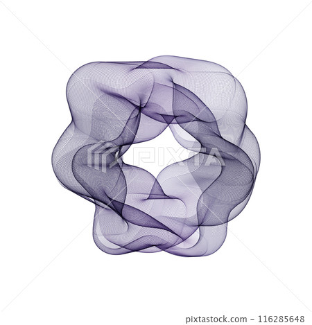 blue abstract wave. presentation template. decor for shell brochures, flyers, postcards. layout for an advertising banner. eps 10 116285648