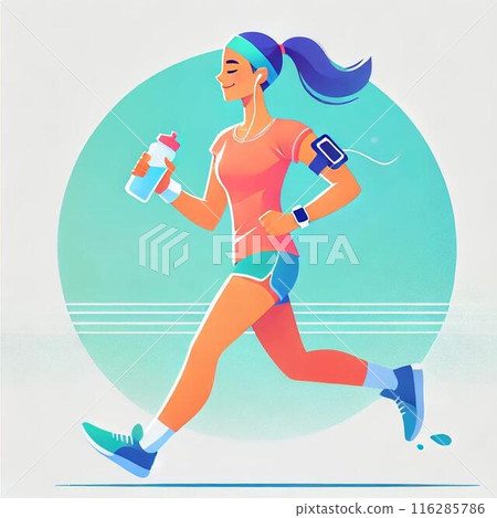 running woman 116285786