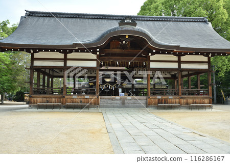 藤森神社參拜殿與正殿 116286167