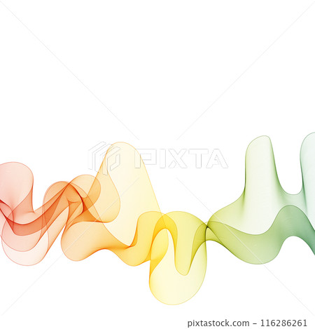 Smooth wave flow. Color wave. abstract design. eps 10 116286261