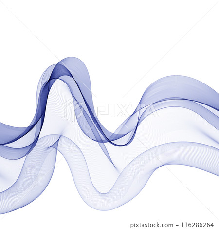 Abstract blue wave. Vector background. Presentation template. eps 10 116286264