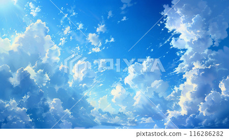 藍天與雲彩數位藝術 藍天與雲彩數位藝術 116286282