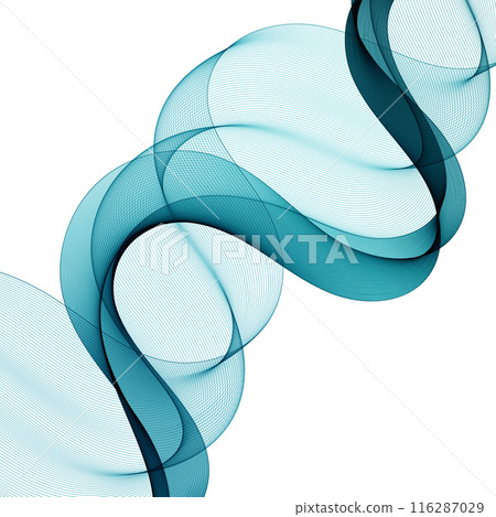 Abstract blue wave. Wave pattern. Vector background. eps 10 116287029
