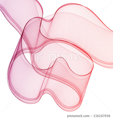 Red abstract wave. Layout for presentation, advertising. Banner. Vector illustration. Eps 10 Red abstract wave. Layout for presentation, advertising. Banner. Vector illustration. Eps 10 116287056