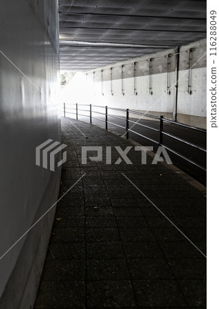 Image material: Underpass, Underground passage scenery Image material: Underpass, Underground passage scenery 116288049