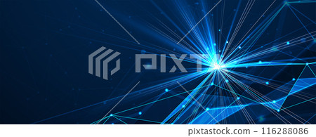 Neural network concept. Connected cells with links. High technology process. Abstract background. vector art. Neural network concept. Connected cells with links. High technology process. Abstract background. vector art. 116288086