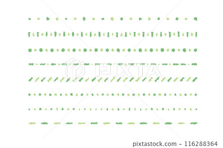 Line material decoration Green Yellow green Simple and cute hand-drawn borders. simple hand draw 116288364