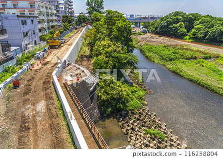 二子玉川/多摩川堤防施工現場[東京都世田谷區] 116288804