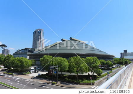 Hiroshima Green Arena seen from EDION Peace Wing Hiroshima Hiroshima Green Arena seen from EDION Peace Wing Hiroshima 116289365