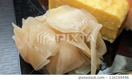 Ginger "gari" elevates sushi to "sushi" status. Ginger "gari" elevates sushi to "sushi" status. 116289496