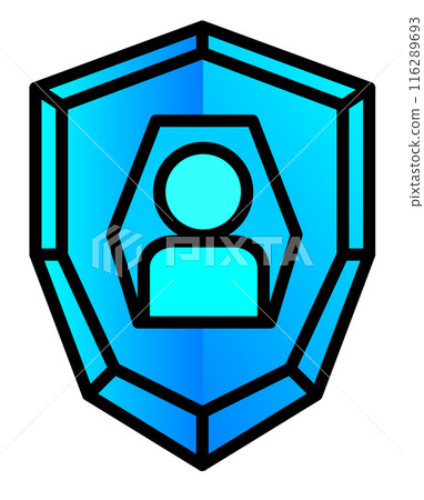 用於保護個人資訊的帳戶圖標 116289693