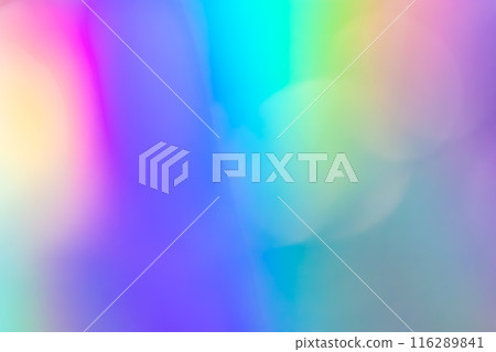 Abstract blur holographic rainbow foil iridescent background 116289841