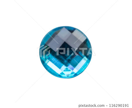 blue round jewels sticker isolated on white background 116290191