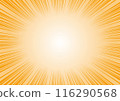 Orange concentrated line background 116290568