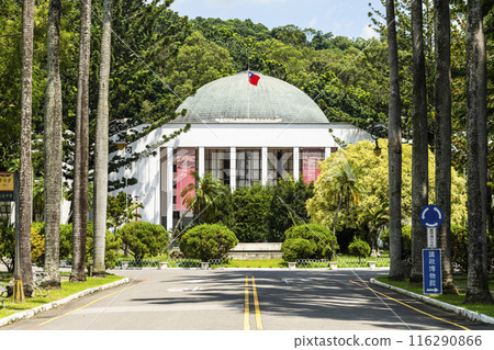Architecture view of the Democratic Times Museum building in Taichung, Taiwan. It is the former Taiwan Provincial Assembly Hall. Architecture view of the Democratic Times Museum building in Taichung, Taiwan. It is the former Taiwan Provincial Assembly Hall. 116290866