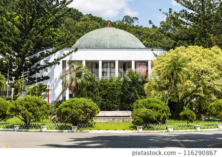 Architecture view of the Democratic Times Museum building in Taichung, Taiwan. It is the former Taiwan Provincial Assembly Hall. Architecture view of the Democratic Times Museum building in Taichung, Taiwan. It is the former Taiwan Provincial Assembly Hall. 116290867