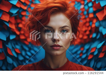 beautiful smirking attractive young woman with healthy skin looks at the camera. Natural makeup of a young beautiful model. beautiful smirking attractive young woman with healthy skin looks at the camera. Natural makeup of a young beautiful model. 116291544