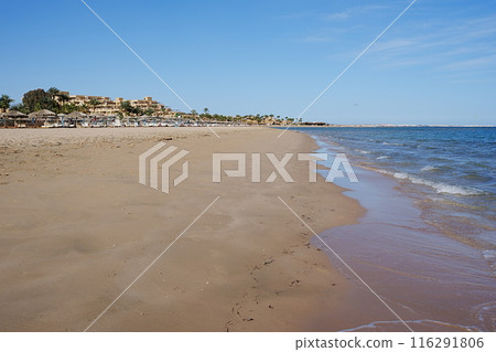 Shore at Red Sea in African SAFAGA city in EGYPT Shore at Red Sea in African SAFAGA city in EGYPT 116291806