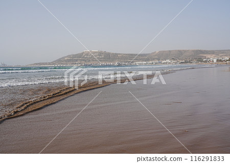 Scenic Atlantic seaside in African AGADIR city in Morocco 116291833