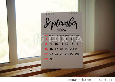September 2024 annual monthly desk calendar for planning and management September 2024 annual monthly desk calendar for planning and management 116291945