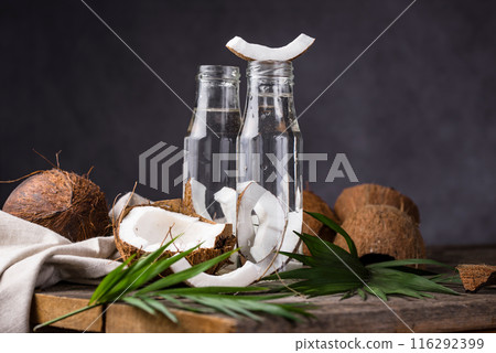 Natural healthy fresh coconut water 116292399