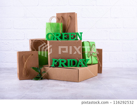 Green Friday eco friendly concept Green Friday eco friendly concept 116292532