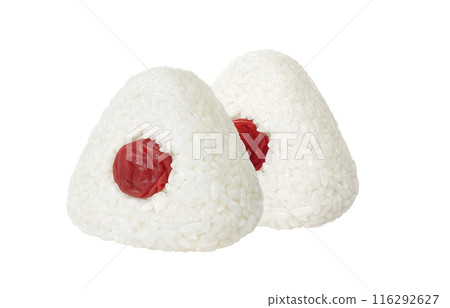 Onigiri illustration realistic white background Onigiri illustration realistic white background 116292627