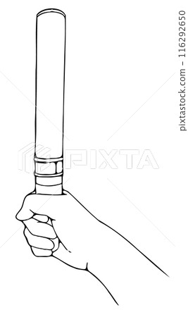 右手拿著筆燈的線描圖4 右手拿著筆燈的線描圖4 116292650