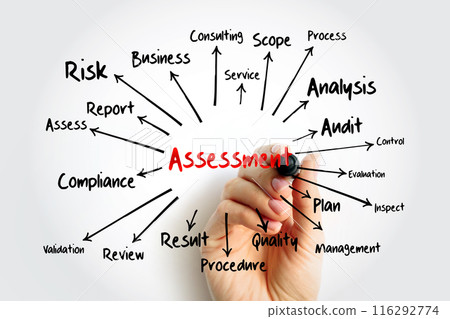 ASSESSMENT mind map, business concept for presentations and reports ASSESSMENT mind map, business concept for presentations and reports 116292774