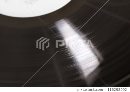 Rotation of a musical vinyl disk Rotation of a musical vinyl disk 116292902