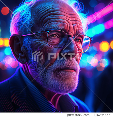 Man with glasses and beard. 116294636
