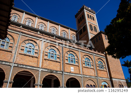 Cathedral Our Lady of Las Mercedes at the Holy Mother Laura Montoya beautiful natal town of Jerico in the department of Antioquia. Cathedral Our Lady of Las Mercedes at the Holy Mother Laura Montoya beautiful natal town of Jerico in the department of Antioquia. 116295249