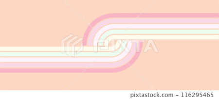 Abstract background of rainbow Wavy Line design pink shades. Vector pattern ready to use for cloth, textile. 116295465