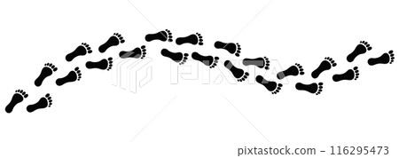 Different human footprints icon. Vector  116295473