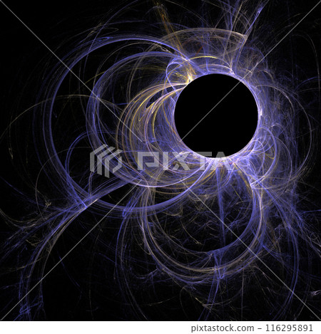 yellow blue abstract pattern on black background, wallpaper, design 116295891