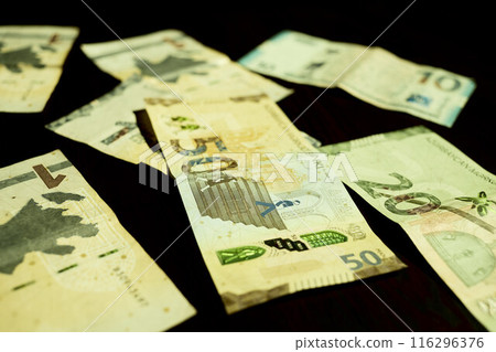 Azerbaijan Currency Manat money background 116296376