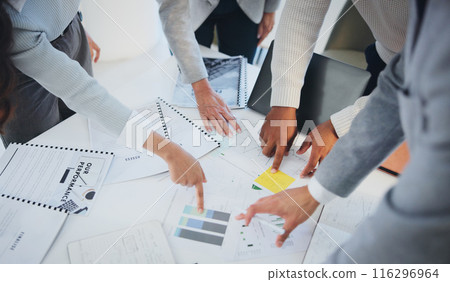 Hands, business people and group with graphs, above and circle with writing, point and notes for finance. Staff, audit and performance review for stats, charts or notebook with paperwork in office Hands, business people and group with graphs, above and circle with writing, point and notes for finance. Staff, audit and performance review for stats, charts or notebook with paperwork in office 116296964