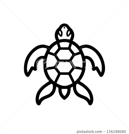 Turtle icon or modern line symbol. Vector line art and icon design with bold outline. Black and white Pixel Perfect minimalistic symbol isolated white background. Silhouette simple thin sign Turtle icon or modern line symbol. Vector line art and icon design with bold outline. Black and white Pixel Perfect minimalistic symbol isolated white background. Silhouette simple thin sign 116298080