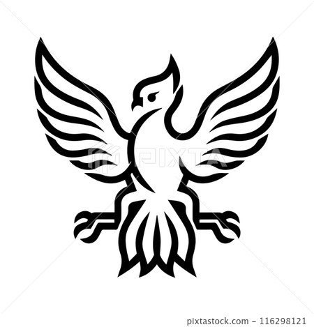 Griffin icon or modern line symbol. Vector line art and icon design with bold outline. Black and white Pixel Perfect minimalistic symbol isolated white background. Silhouette simple thin sign Griffin icon or modern line symbol. Vector line art and icon design with bold outline. Black and white Pixel Perfect minimalistic symbol isolated white background. Silhouette simple thin sign 116298121
