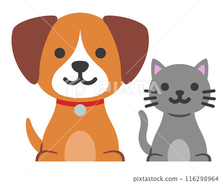 狗和貓的圖標 116298964