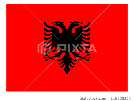 The national flag Albania The national flag Albania 116300233