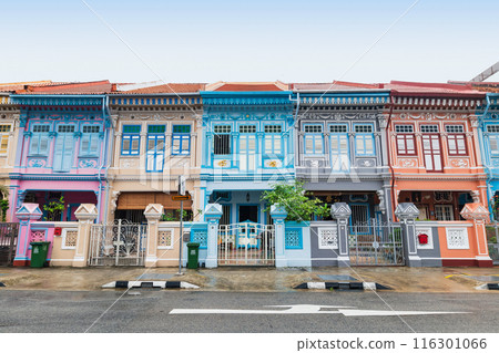 Katong, Singapore: Multicultural style houses line the streets 116301066