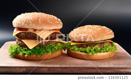 Big burger and small burger 4 116301125